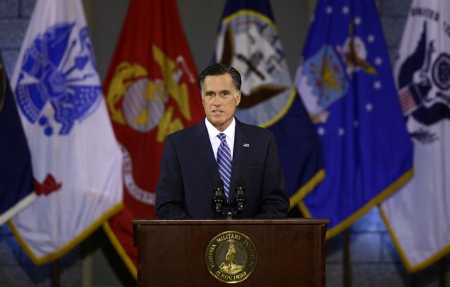 Αλλαγή στην εξωτερική πολιτική για πιο ισχυρή Αμερική ευαγγελίζεται ο Ρόμνεϊ